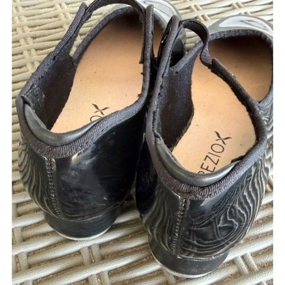 Capezio Black Patent Jr Tyette‎ Tap Shoes N625C Kids Size 11.5 M Tele Tone Taps